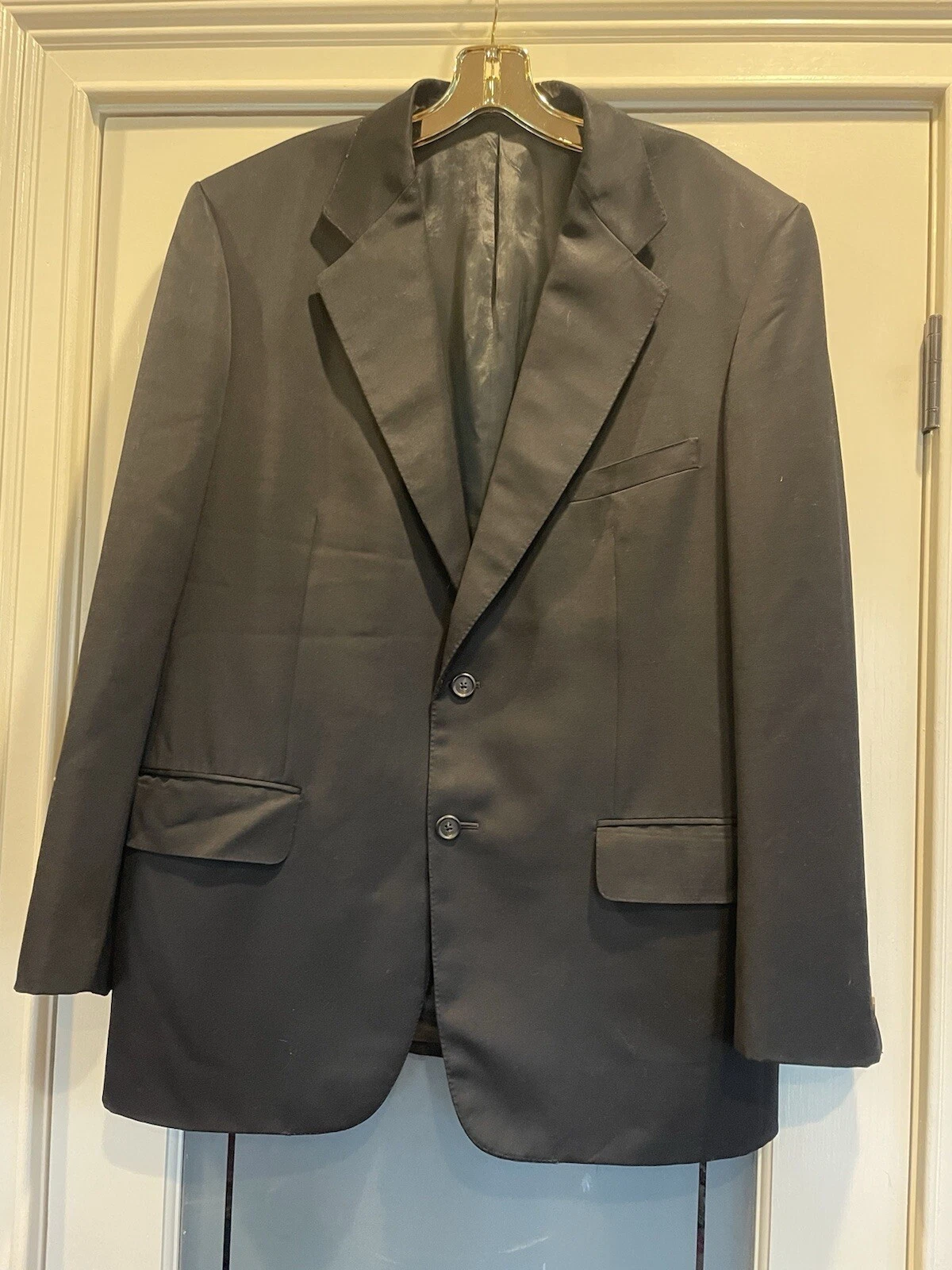 Giacca cappotto sportivo uomo Gucci taglia 52R nero 2 bottoni usata in ottime condizioni