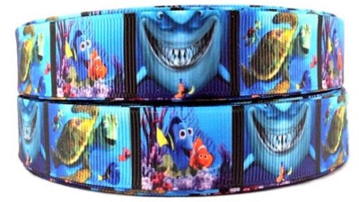 Finding Nemo Characters 1'' Wide Repeat Ribbon Sold in Yard Lots - USA SELLER