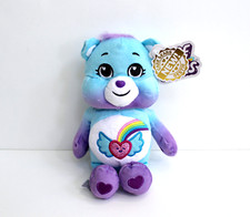 Care Bears Glitter Embroidered Dream Bright Bear Stuffed Animal Plush 9"
