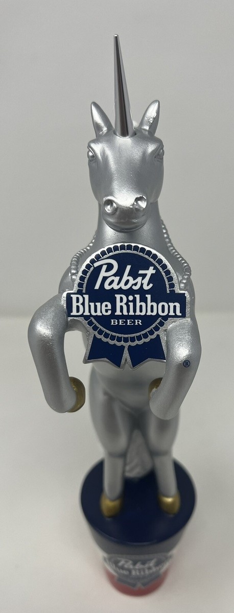 Extremely Rare Pabst Blue Ribbon Unicorn 11” Beer Tap Handle - NIB