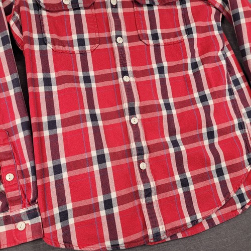 Eddie Bauer Flannel Shirt Classic Fit Plaid Button Up Long Sleeve Mens M - Picture 7 of 10
