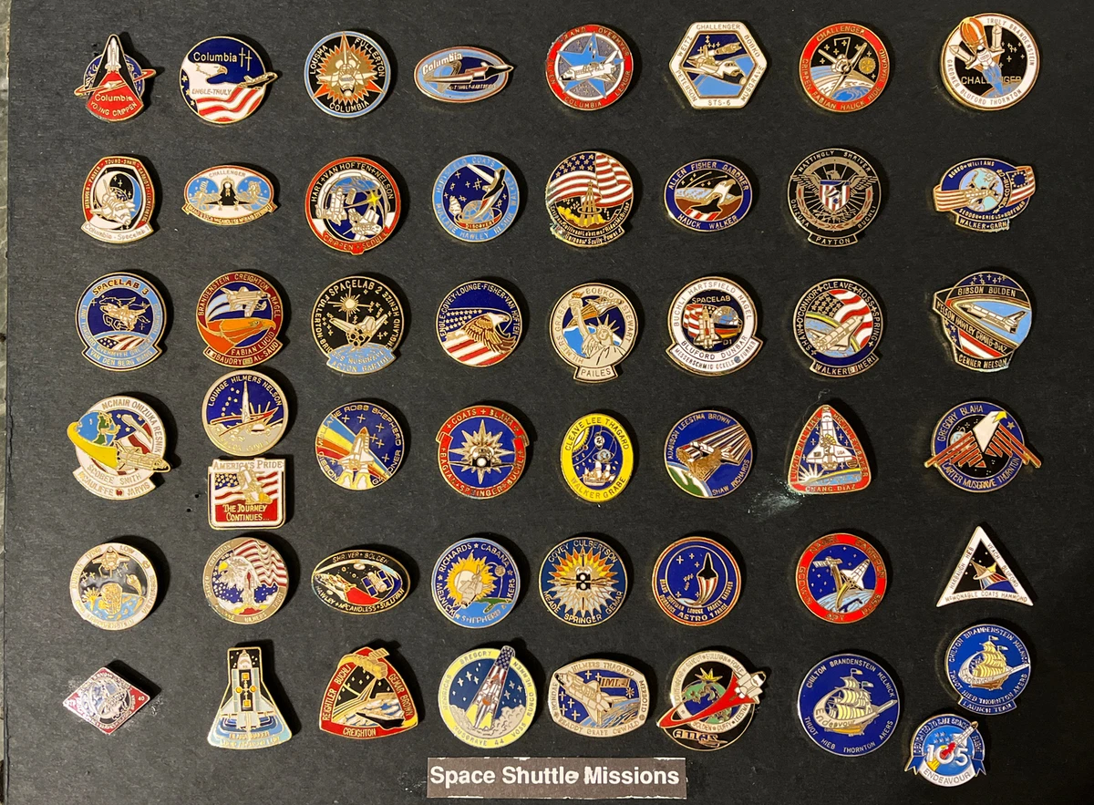 NASA Space Shuttle Program and MISSION INSIGNIAS Pins 50 Pins | eBay