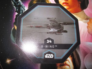 Star Wars Leclerc Carte Jeton X Wing 34 54 Cosmic Shells French
