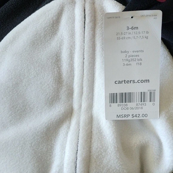 Carter's Baby 3-6 mo Skunk Costume Halloween - Image 3 of 4