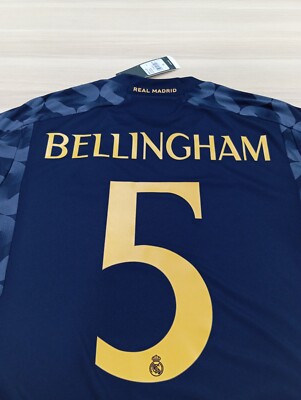 Adidas Real Madrid Away 23/24 Bellingham #5 Replica Jersey