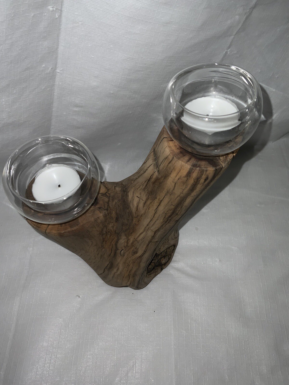 Tea Light Votive Home Decor Rustic Nature 7&rdquo;