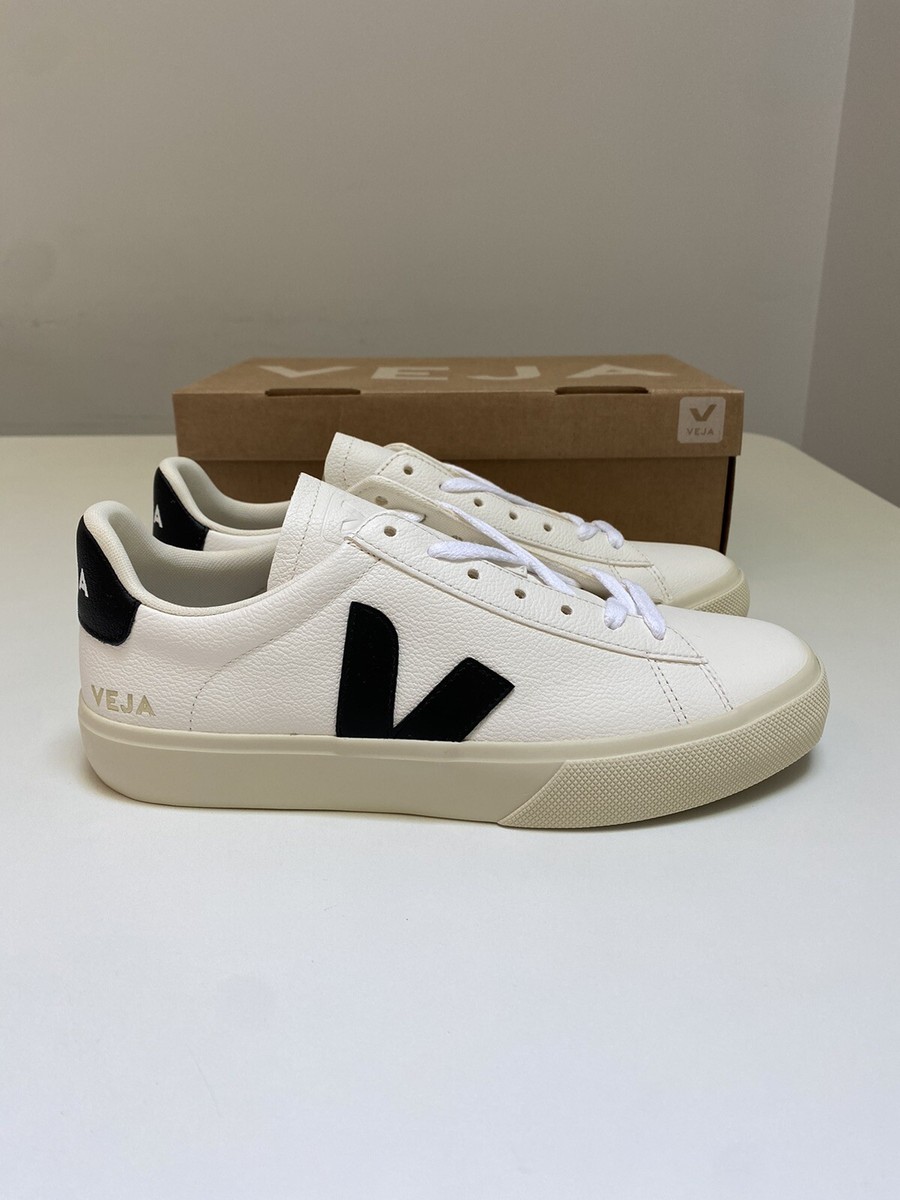 Veja Campo Sneaker Extra White Leather/Black sz 41EU/10US