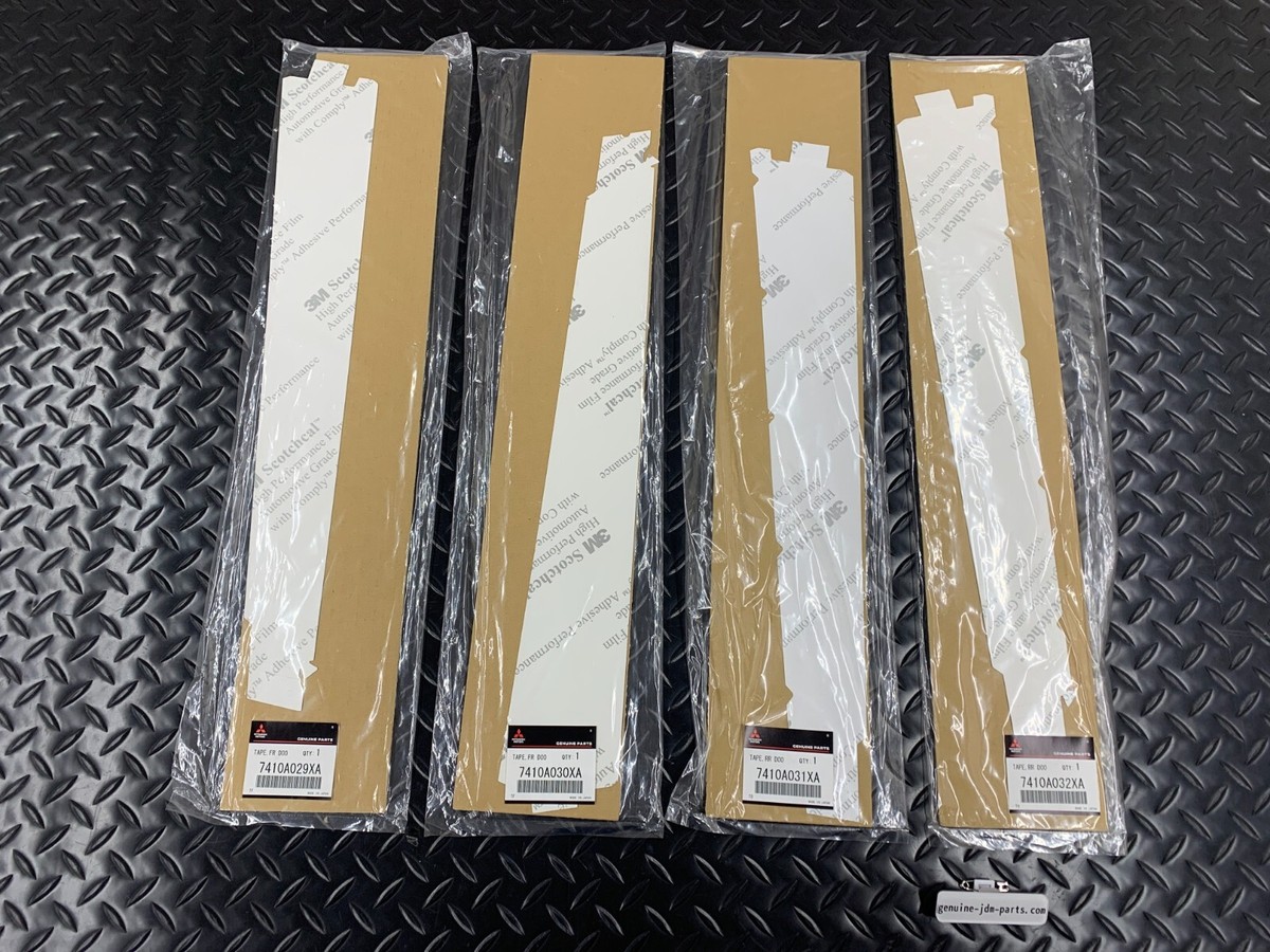 MITSUBISHI LANCER EVO7 8 9 CT9A black TAPE Front Rear DOOR SASH 4