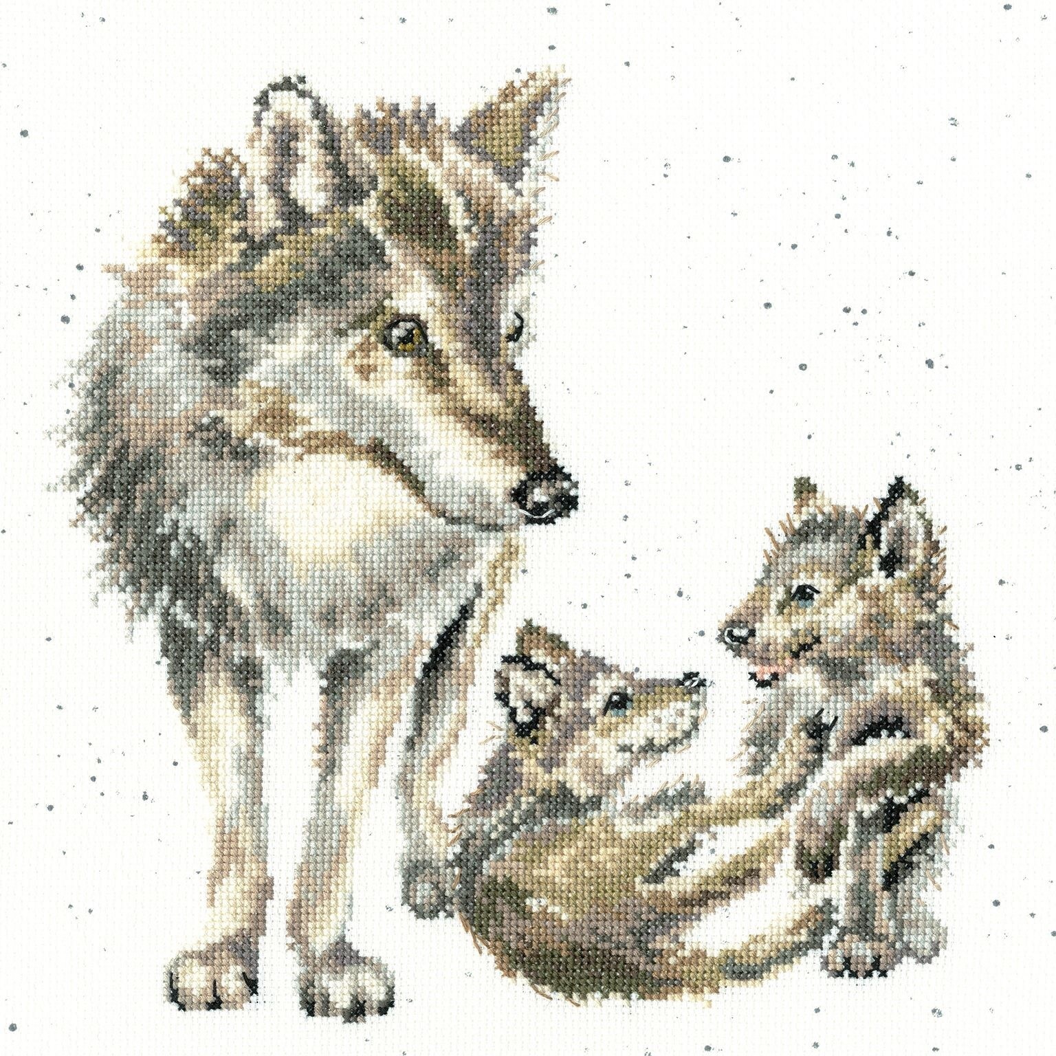 Bothy Threads XHD94 Wolf Pack Counted Cross Stitch Kit by Hannah Dale