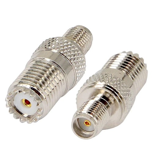 2 x SMA Female Plug to Mini-UHF Female Jack RF Coax Adapter Connector Converter