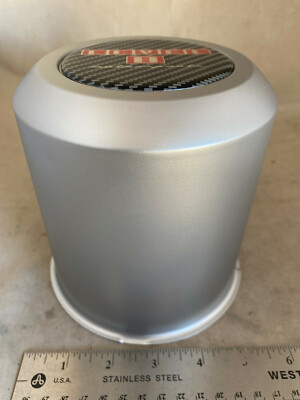Level 8 Motorsports Wheels Wheel Hub Cover Silver Large Center Cap