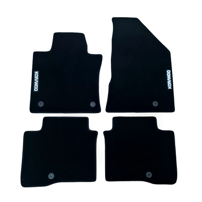 Car Floor Mats Velour For SsangYong Korando Waterproof Black Carpet Liners New