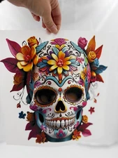 Sugar Skull Dtf Print 11x11