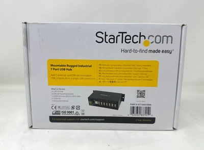 StarTech.com ST7202USB 7 Port Compact Black USB 2.0 Hub - Image 1 of 2