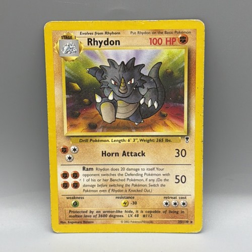 RHYDON 35/110 LEGENDARY COLLECTION WOTC POKEMON CARD REGULAR 2002