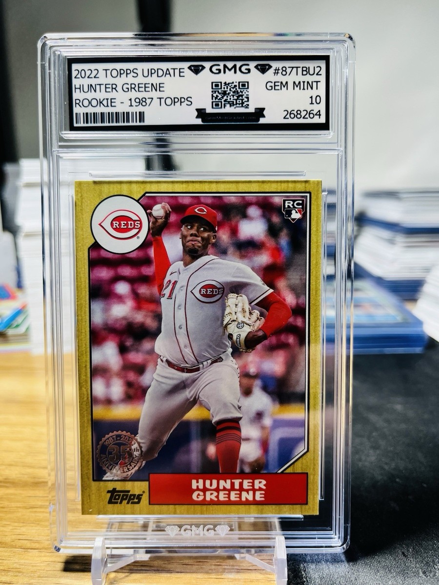25枚限定 Hunter Greene ★直書きRC★ topps 2022 Topps Update Hunter Greene Rookie 1987 Topps GMG Graded 10