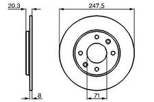 Disque de frein Peugeot 309