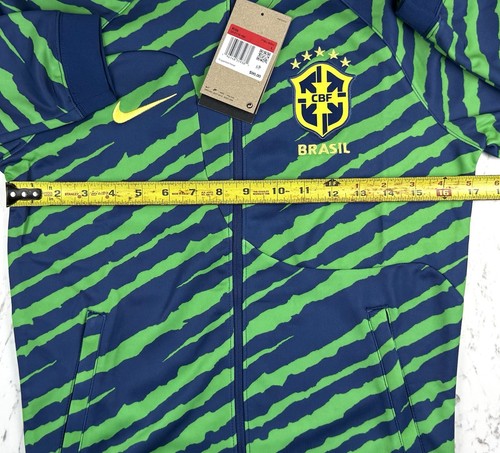 Nike Brazil Soccer Full Zip Jacket Youth Kids Size Large (Slim Fit) NWT - Picture 2 of 5