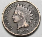 1894 INDIAN HEAD CENT,PARTIAL LIBERTY, NICE TOUGHER COIN!!!!(A2)