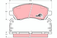 Bremsbelagsatz Scheibenbremse Vorderachse FüR Subaru Impreza Coupe Stufenheck