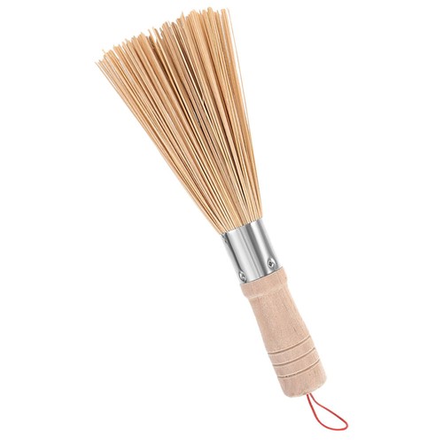 Cepillo de bambú para sartén cepillo de mango largo herramienta de cocina cepillo de limpieza de wok para cocina - Imagen 4 de 12