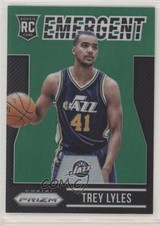 2015-16 Panini Prizm Emergent Green Prizm Trey Lyles #24 fm0
