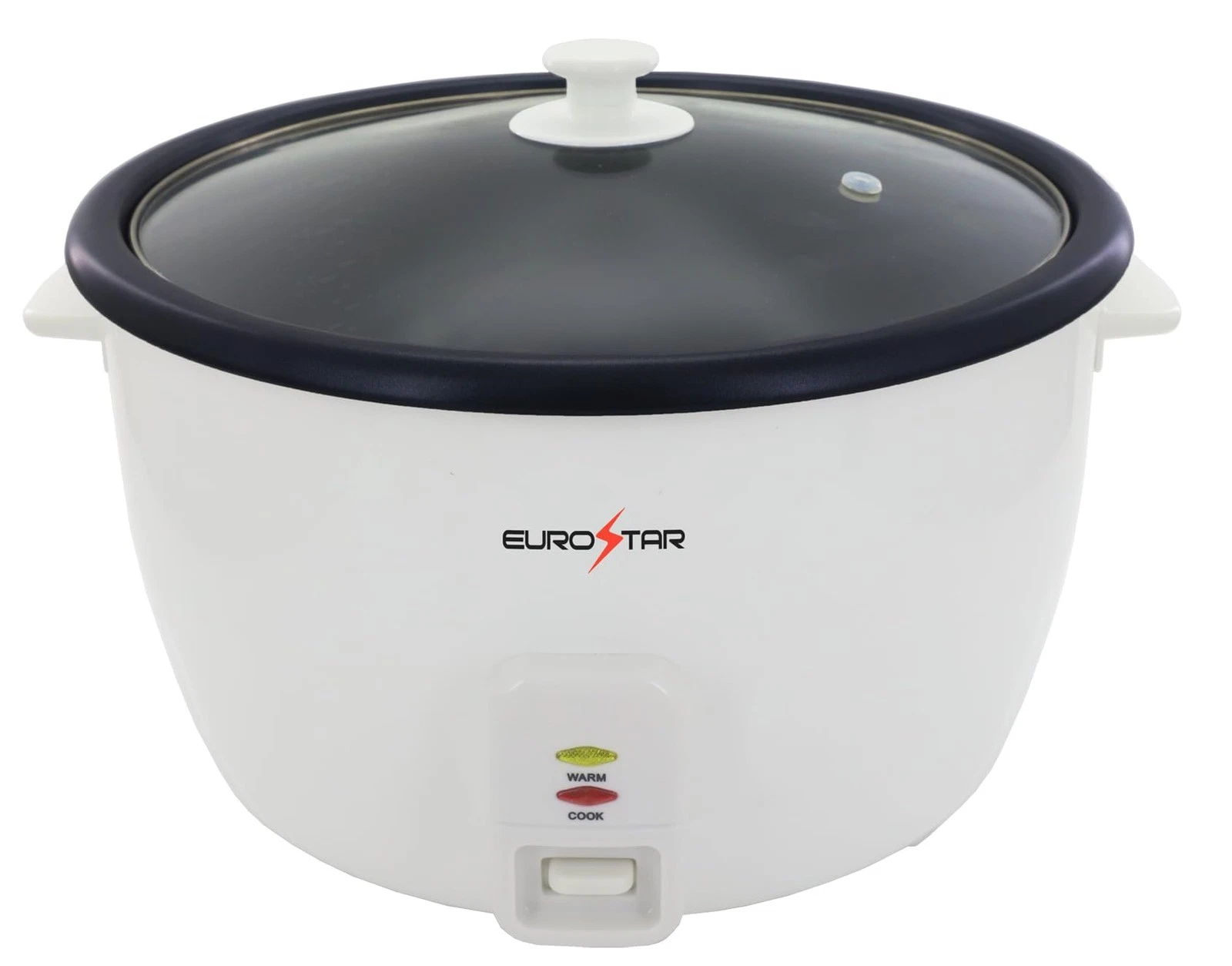 EUROSTAR 50-Cup Rice Cooker, White