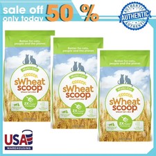 3 pack sWheat Scoop Multi-Cat Natural Clumping Wheat Cat Litter, 15lb