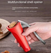 Heavy Duty Nut Cracker Set  Ergonomic Walnut Pecan Opener, Bottle-Style Tool.