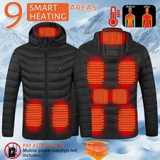Electric USB Heated Vest Jacket Unisex Warm Cloth Coat Heating Pad Body Warmer