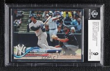 2018 Topps Late Rookie Variation SP (Bat Visible) Gleyber Torres BGS 9 MINT 6fs
