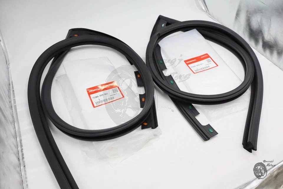 Conjunto de borracha HONDA genuíno 3D CIVIC 96-00 EK9 EK2-3 EK4 sub vedação de porta esquerda e direita - Imagem 4 de 4