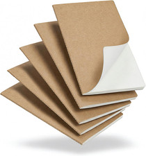5 Pack Kraft Notebooks Bulk A5, 60 Pages Blank Unlined Journals, 8.3X5.5 Inches,