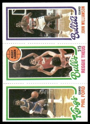1980-81 Topps Phil Ford / Reggie Theus TL #43 / 127 / 252 - Near Mint