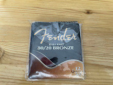 Fender 80/20 Bronze Acousitc Guitar Strings, Ball End, 70L .012-.052