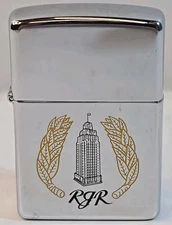 1994 Zippo R.J. Reynolds Tobacco Company Building Zippo Lighter Chrome Unstruck 