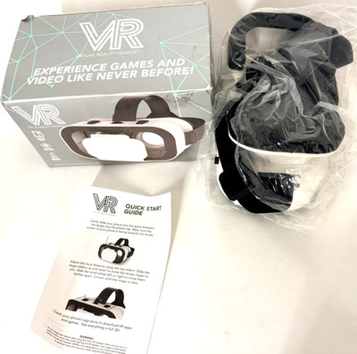 VR Virtual Reality Headset Smartphone 3D Glasses Adjustable Focus NEW Open Box