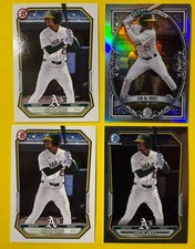 2026 Bowman Chrome Leo De Vries Bowman Sterling BST-9 + Chrome + Base A's
