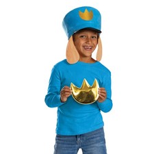 Disguise Dog Man Costume Kit - Hat & Badge Decal for Kids - Official