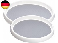 GewüRzregal KüHlschrank Drehteller, 2 StüCk KüChen Organizer Drehscheibe Gew