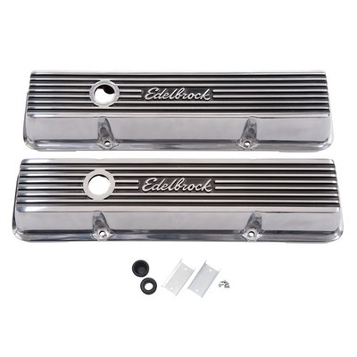 Edelbrock Engine Valve Cover Set Fits 1971 GMC C25/C2500 Pickup