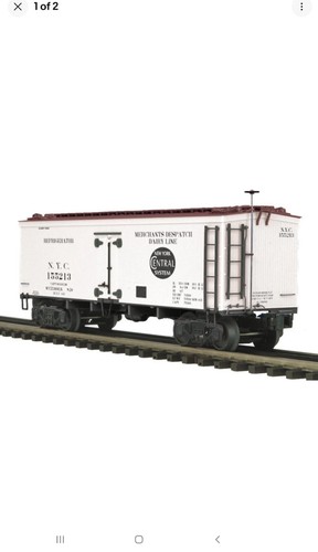 MTH 20 94312, COCHE FRIGORÍFICO NEW YORK CENTRAL 36' LADO MADERA. | Zustand: New