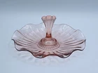 Vintage 1930’s Anchor Hocking Pink Depression Glass Ruffled Tidbit Tray