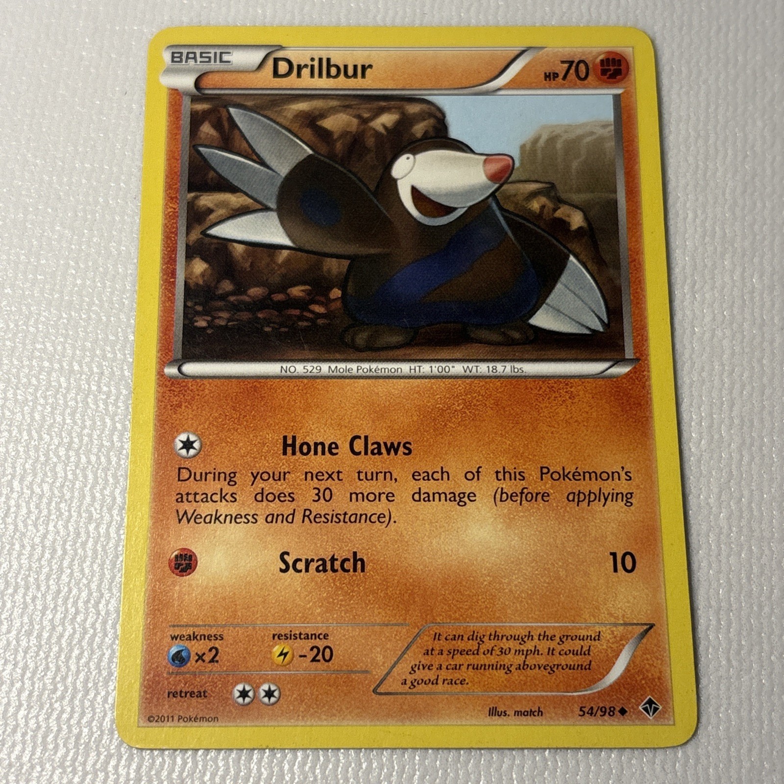 Drilbur 54/98 Uncommon Emerging Powers Pokemon TCG