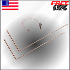 99.9 Pure Copper Dowsing Rods Kit, Divining Rods Pendulum, 2 Pcs 11.8x5.12"
