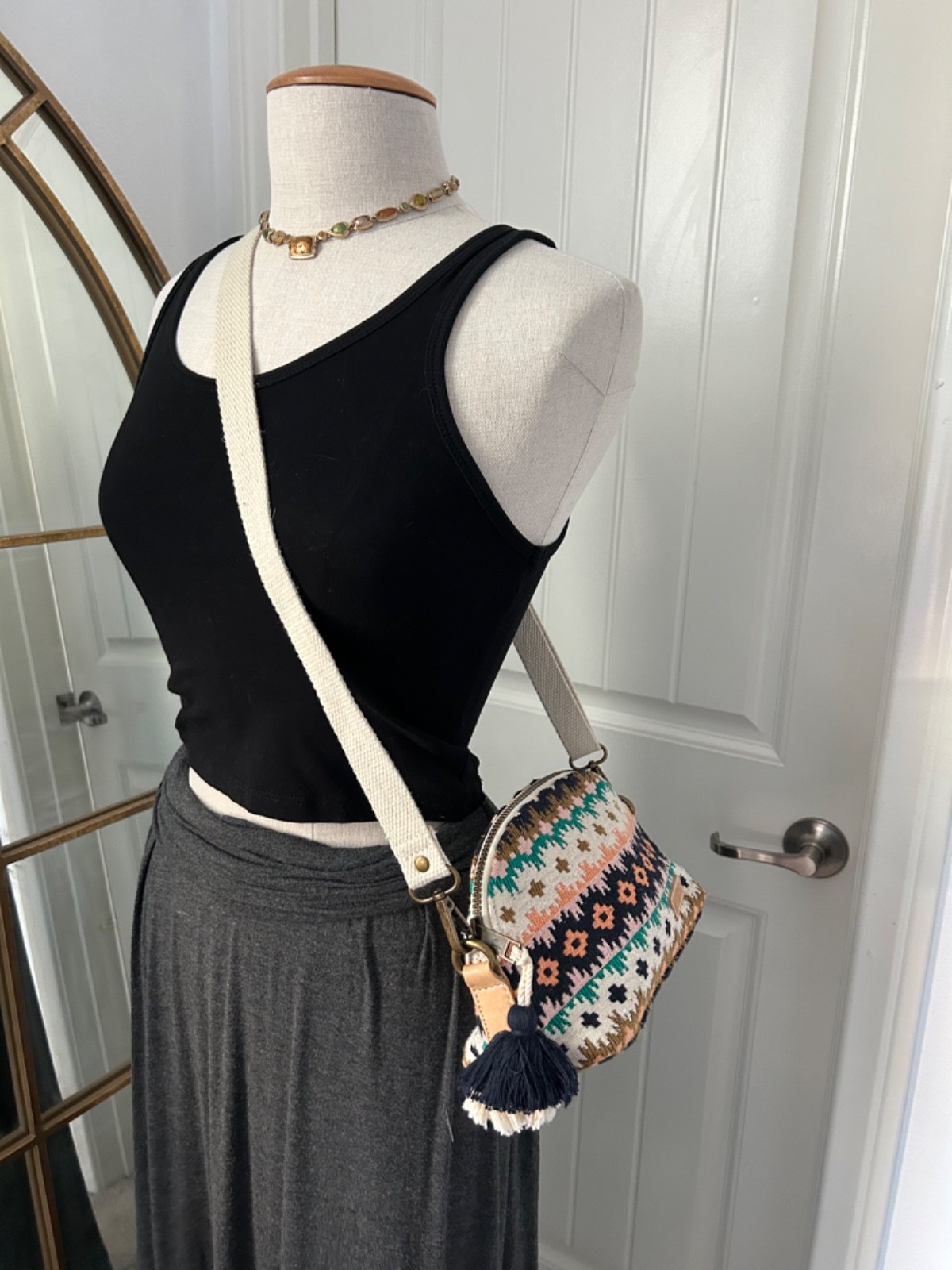 Pendleton Geometric Pattern multi-color Crossbody… - image 5