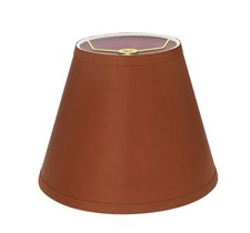 32193A Burnt Orange Transitional Empire Spider Lamp Shade 6x12x9 Inch Slant