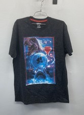 Universal Studios Movie Mashup T-Shirt Jaws E.T. Jurassic Park BTTF Foil Sz L
