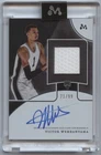 VICTOR WEMBANYAMA /99 RPA AUTO 1K POINT GAME USED PATCH ROOKIE MERCURY 2023-24 4