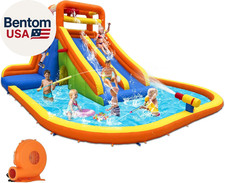 15.6X15Ft Giant Water Slide for Big Kids 5-12, Inflatable Water Park with Big Sp